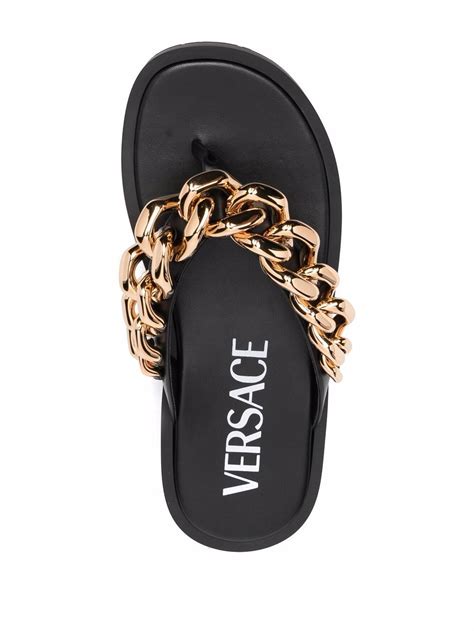 versace gold slides cheap|farfetch versace flip flops.